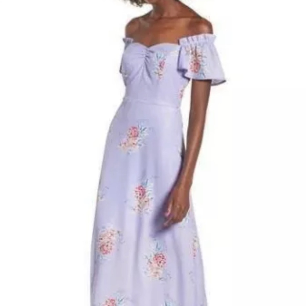 Off shoulder Socialite dress from Nordstrom.